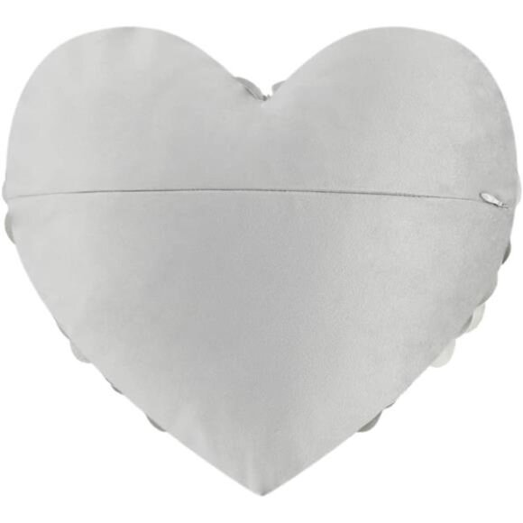 Flower Throw Pillow Covers Decorative Heart Cushion Floral Accent Pillow 14x16¨ - Picture 4 of 4